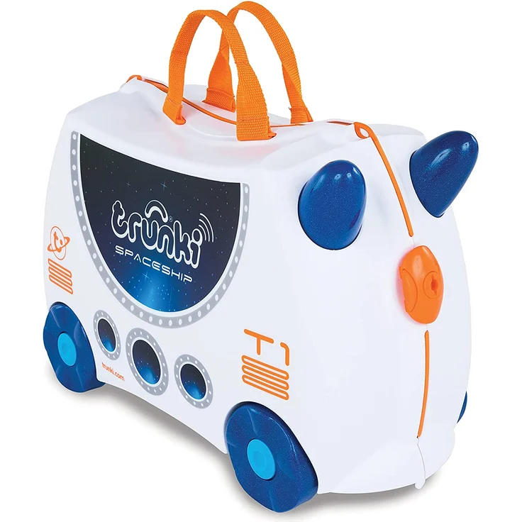 Trunki Ride-On Raumschiff Skye Etui weiß 46 x 30 x 21 cm – Bild 1