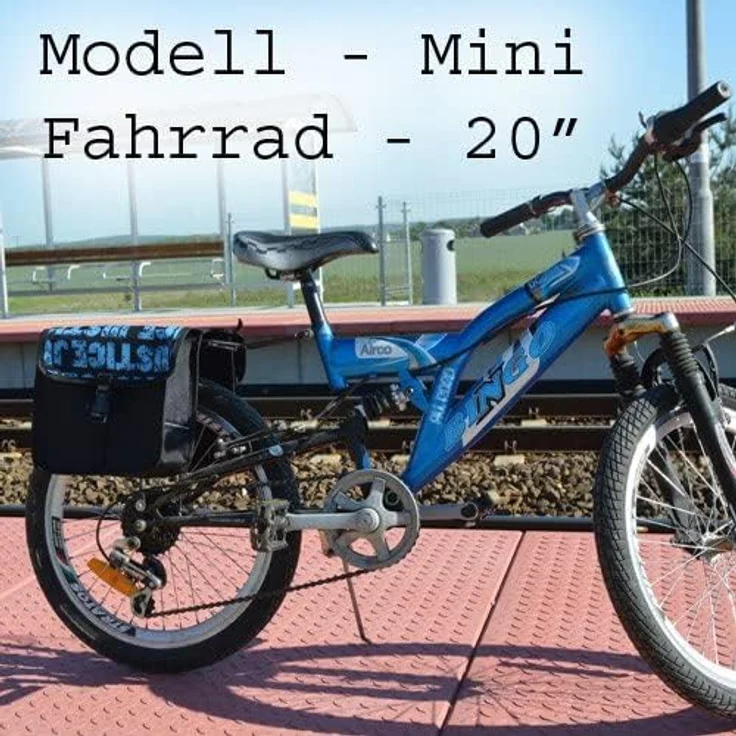 FAHRRADTASCHE Fahrrad 14-20'' Kinder Satteltasche Doppel 47. Mini - Flamingo – Bild 4
