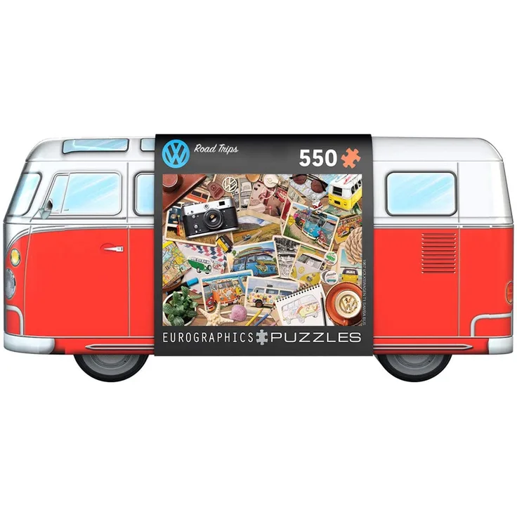 VW Bus Road Trips - Puzzle Dose 550 Teile