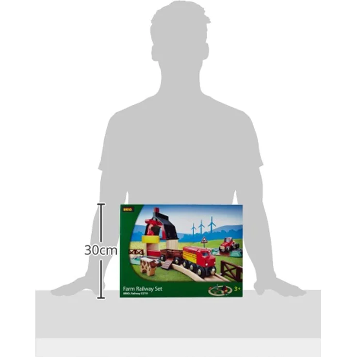 BRIO World Bauernhof Set mit Zug, Brio World Eisenbahn Zubehör, Holzspielzeug – Bild 13