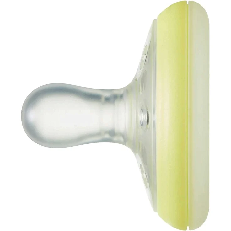 Tommee Tippee Closer to Nature natürlich geformter Beruhigungssauger für die Nacht, 0–6 Monate, 2er-Pack, mehrfarbig – Bild 4