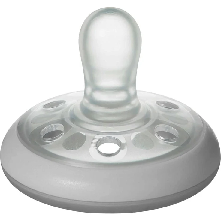 Tommee Tippee Closer to Nature natürlich geformter Beruhigungssauger für die Nacht, 0–6 Monate, 2er-Pack, mehrfarbig – Bild 5