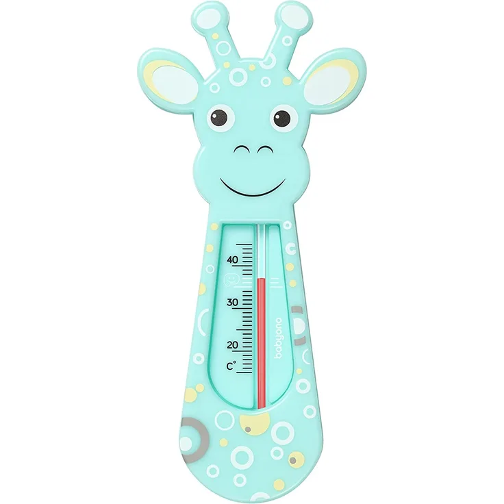 BabyOne Schwimmendes Badethermometer, Design: Giraffe, babysicher