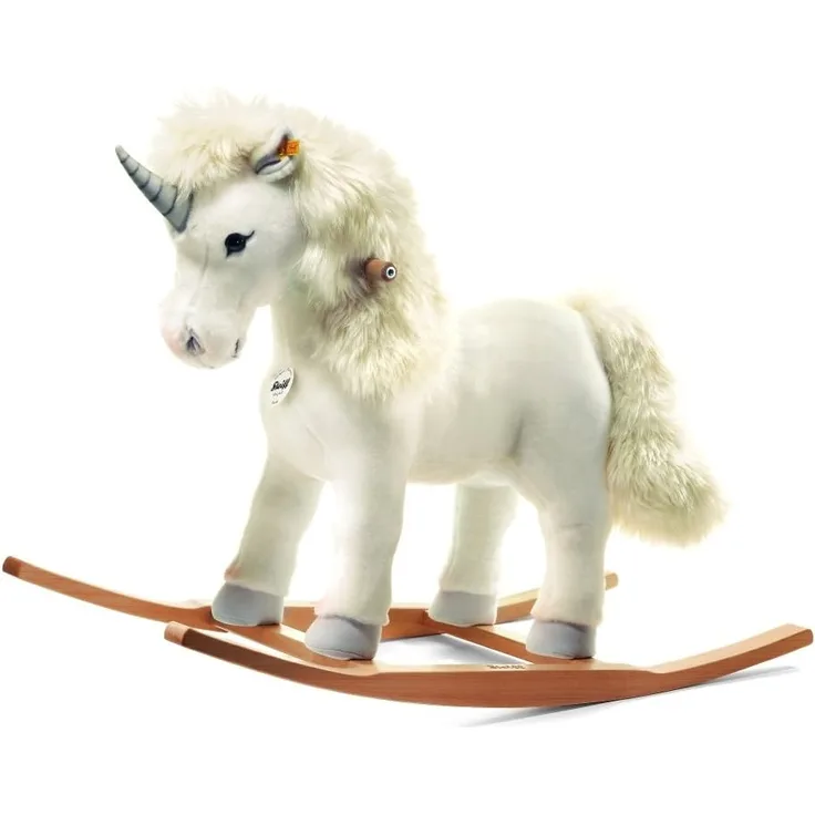 Steiff 048913 Starly Reit Einhorn, 70 cm, weiß