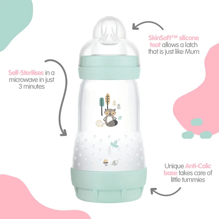 MAM Anti Colic Flaschen 260ml Dreierpack für Mädchen (2+ Monate) – Bild 8