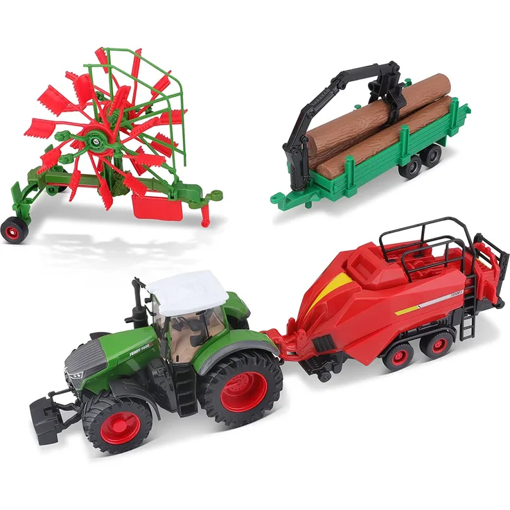 Bburago Traktor Fendt - inkl. Anhänger