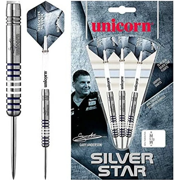 Dartpfeile Silver Star Anderson Griff 80% Gewicht 23