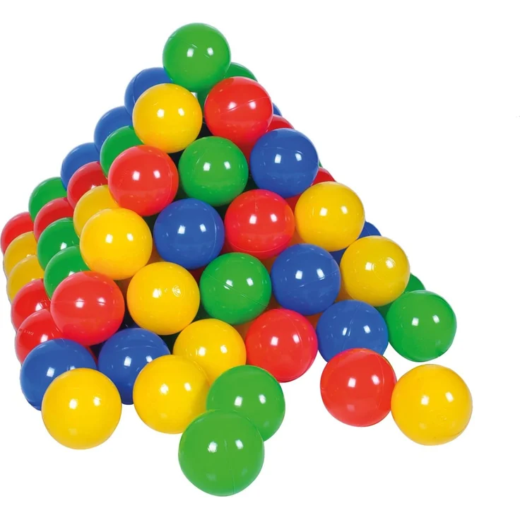 Knorrtoys 56790 - Bälleset - 300 bunte Plastikbälle/ Bälle für Bällebad im Karton, 6 cm Durchmesser, in Farbmischung blau / rot / gelb / grün, ohne gefährliche Weichmacher – Bild 2
