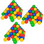 Knorrtoys 56790 - Bälleset - 300 bunte Plastikbälle/ Bälle für Bällebad im Karton, 6 cm Durchmesser, in Farbmischung blau / rot / gelb / grün, ohne gefährliche Weichmacher