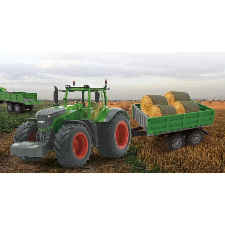 Jamara 412412 'Kipper grün für RC-Traktor 1:16', passend für Fendt 1050, mit ferngesteuerter Kippmulde hoch/runter, Anhängerkupplung vorne und klappbaren Bordwänden, ab 6 Jahren – Bild 2