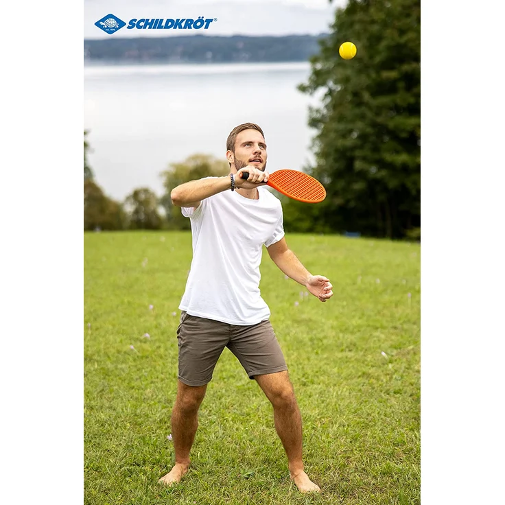 Schildkröt Beachtennis Set, 2 Schläger, 2 Softbälle, in Netztasche, 970130 – Bild 5