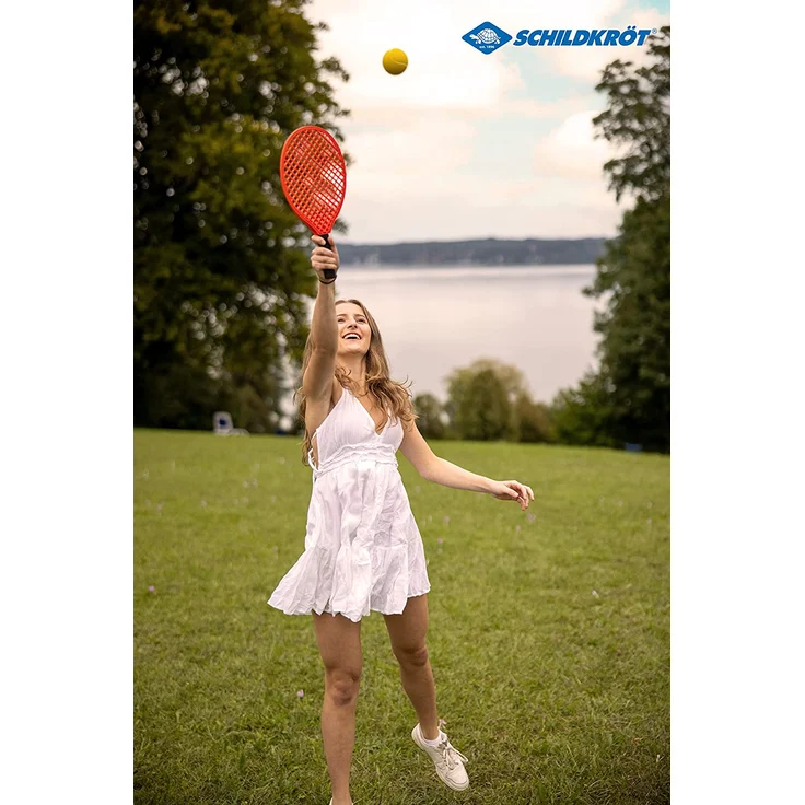 Schildkröt Beachtennis Set, 2 Schläger, 2 Softbälle, in Netztasche, 970130 – Bild 2