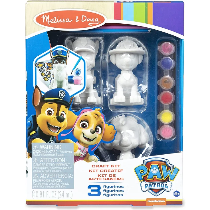 Melissa & Doug | PAW Patrol |Bastelset - Drei Dekoriere Ihre eigenen Welpenfiguren – Bild 1