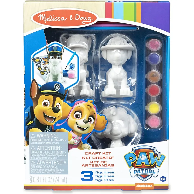 Melissa & Doug | PAW Patrol |Bastelset - Drei Dekoriere Ihre eigenen Welpenfiguren