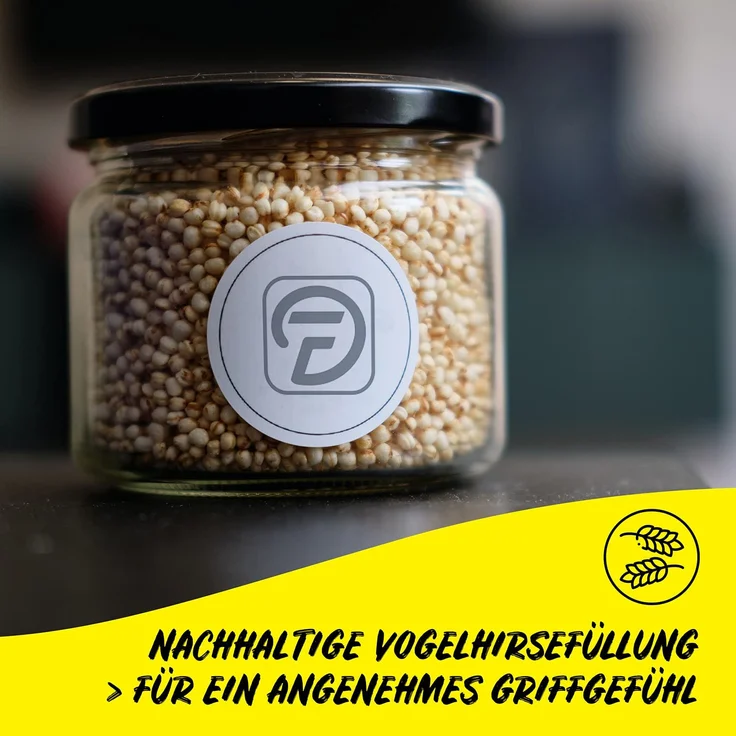 3er Set Jonglierbälle mit Jonglage-Anleitung zum Download - 62mm Jonglierball - Füllung aus nachhaltiger Vogelhirse - wasserabweisendes Kunstleder - Jonglier-Set zur Jonglage für Kinder & Anfänger – Bild 4