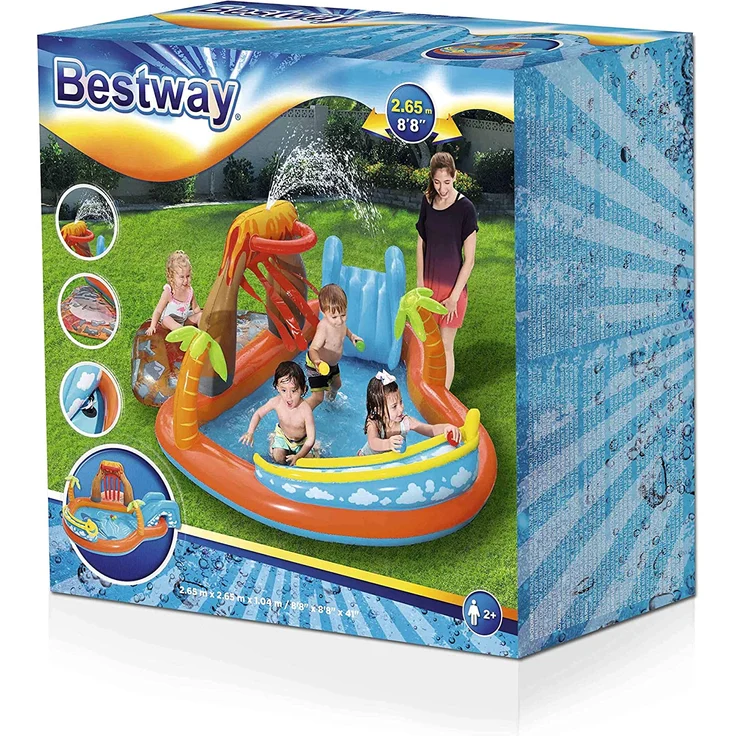 Bestway Wasserspielcenter „Lava Lagune“ 265 x 265 x 104 cm – Bild 3