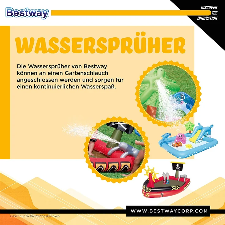Bestway Wasserspielcenter „Lava Lagune“ 265 x 265 x 104 cm – Bild 9