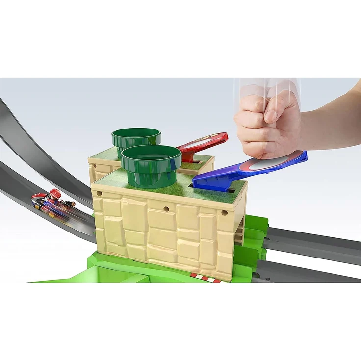 Hot Wheels GHK15 - Mario Kart Mario Rundkurs Rennbahn Trackset Lite inkl. 1 Spielzeugauto, Spielzeug ab 5 Jahren – Bild 3