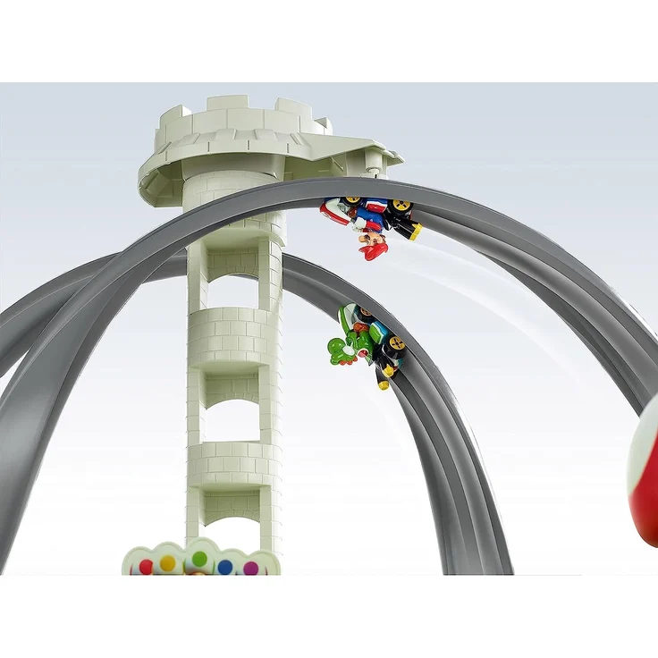 Hot Wheels GHK15 - Mario Kart Mario Rundkurs Rennbahn Trackset Lite inkl. 1 Spielzeugauto, Spielzeug ab 5 Jahren – Bild 2
