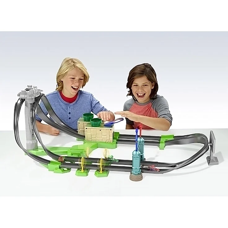 Hot Wheels GHK15 - Mario Kart Mario Rundkurs Rennbahn Trackset Lite inkl. 1 Spielzeugauto, Spielzeug ab 5 Jahren – Bild 4