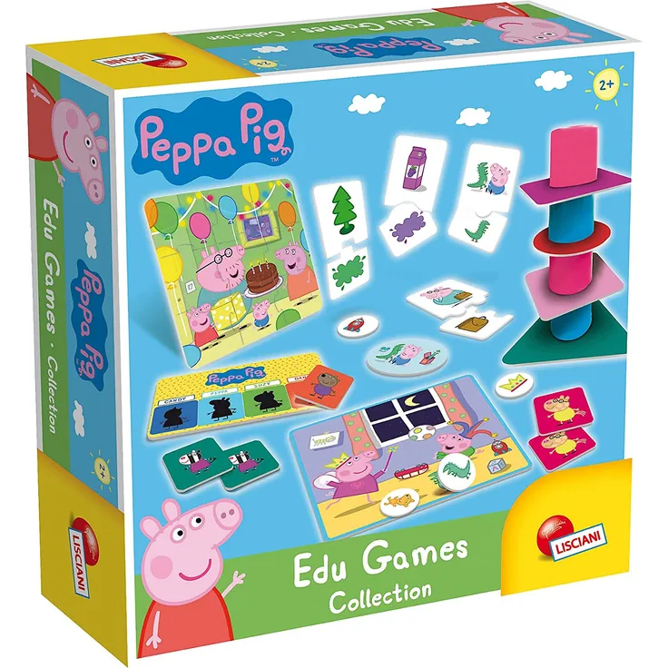 Lisciani 86429 Lernen kit , Peppa Pig, Farben, Formen, Rätsel, Nummer