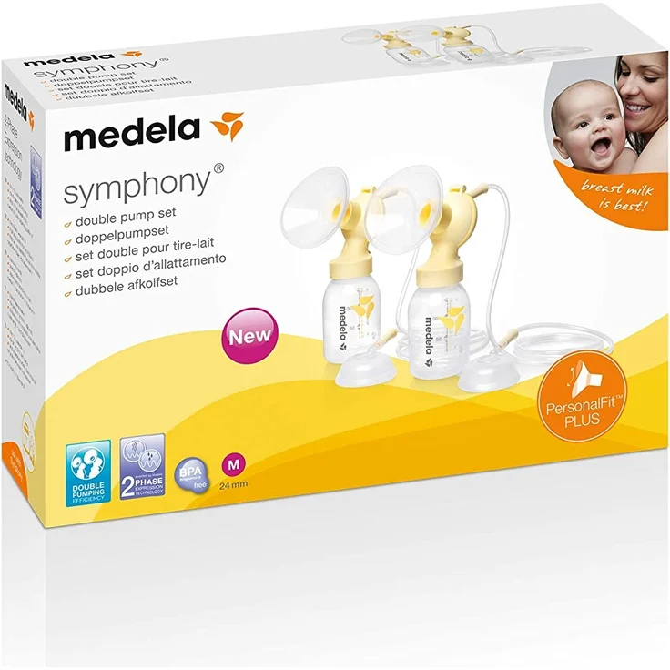 Medela Symphony Doppelpmp-Set PersonalFit Plus Gr. S/M/L (M) - Preisvergleich – Bild 1