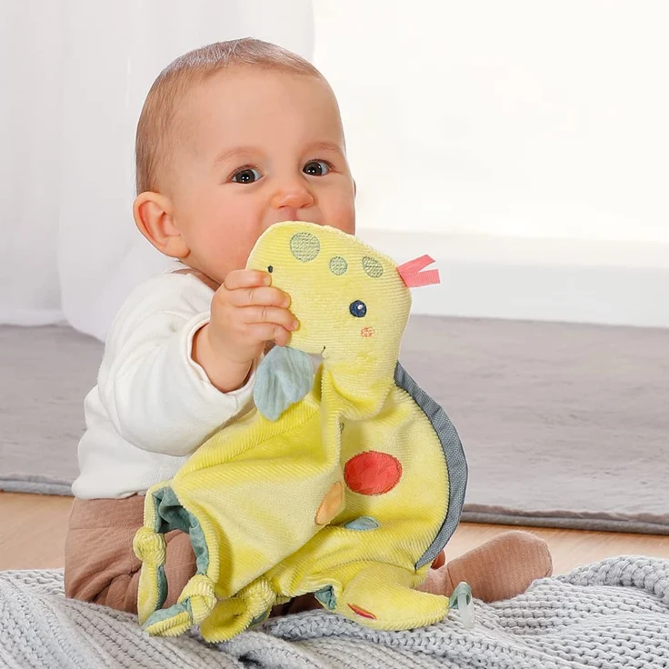 Schmusetuch-Handpuppe Dino – Bild 4