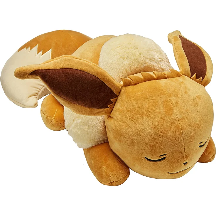 Pokémon XL Plüschtier schlafendes Evoli ca. 45 cm – Bild 1