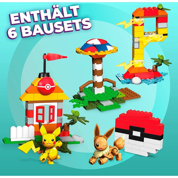 Mega Construx GMD35 - Pokémon Bausteine-Box (450 Teile) – Bild 2