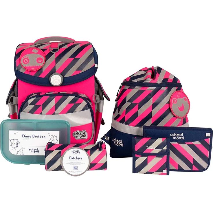 School Mood Schulranzenset Timeless Air+ Yuna (Neon Pink)