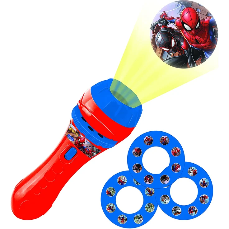 Lexibook, Spider-Man Taschenlampe und Projektor mit 3 Scheiben, 24 Bilder, erstellen Sie Ihre eigenen Geschichten, LTC050SP – Bild 3