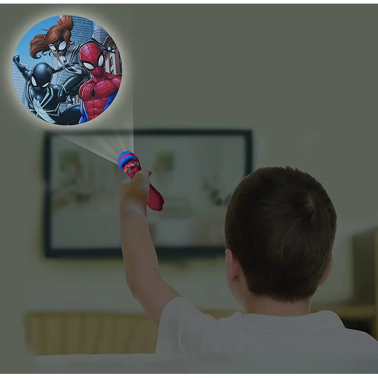 Lexibook, Spider-Man Taschenlampe und Projektor mit 3 Scheiben, 24 Bilder, erstellen Sie Ihre eigenen Geschichten, LTC050SP – Bild 4