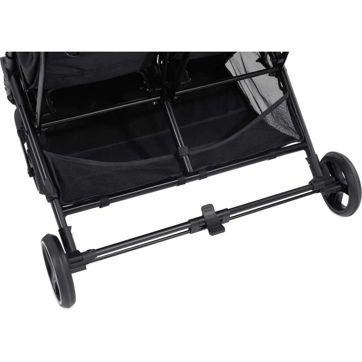 Hauck Geschwister Buggy Swift X Duo / für 2 Kinder / Zwillinge / Einhändig Faltbar / mit Liegeposition ab Geburt / XL Korb / Belastbar bis 36 kg / Individualisierbar mit Wechsel Verdecke / Schwarz – Bild 14
