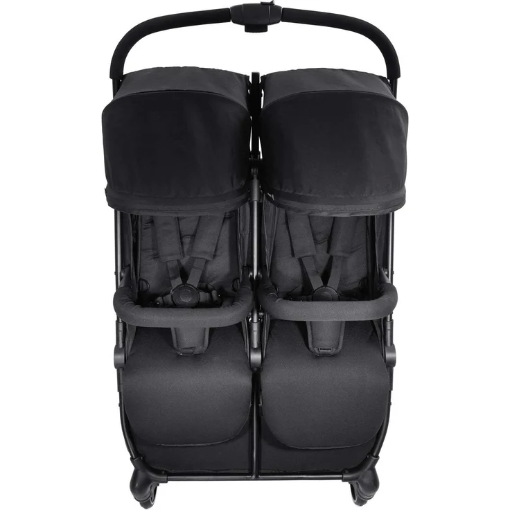 Hauck Geschwister Buggy Swift X Duo / für 2 Kinder / Zwillinge / Einhändig Faltbar / mit Liegeposition ab Geburt / XL Korb / Belastbar bis 36 kg / Individualisierbar mit Wechsel Verdecke / Schwarz – Bild 17