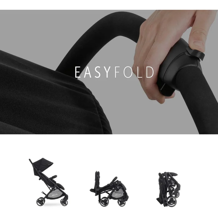 Hauck Geschwister Buggy Swift X Duo / für 2 Kinder / Zwillinge / Einhändig Faltbar / mit Liegeposition ab Geburt / XL Korb / Belastbar bis 36 kg / Individualisierbar mit Wechsel Verdecke / Schwarz – Bild 4