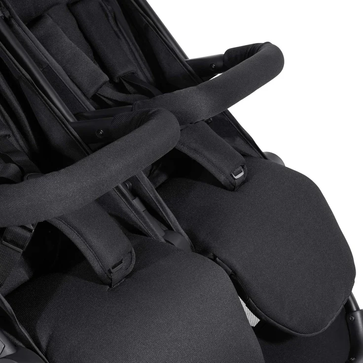 Hauck Geschwister Buggy Swift X Duo / für 2 Kinder / Zwillinge / Einhändig Faltbar / mit Liegeposition ab Geburt / XL Korb / Belastbar bis 36 kg / Individualisierbar mit Wechsel Verdecke / Schwarz – Bild 13