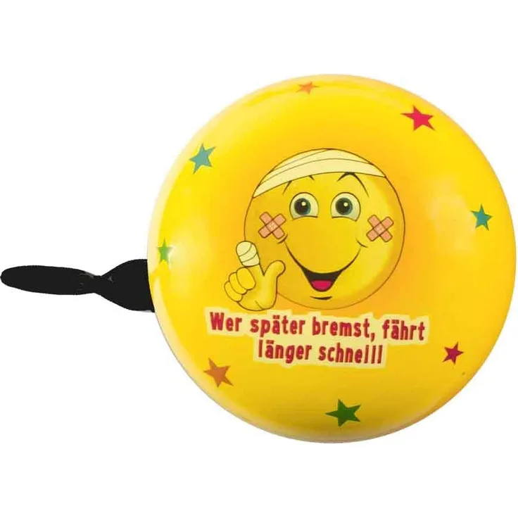 bbeBells Fahrradklingel Emoji gelb 60 mm