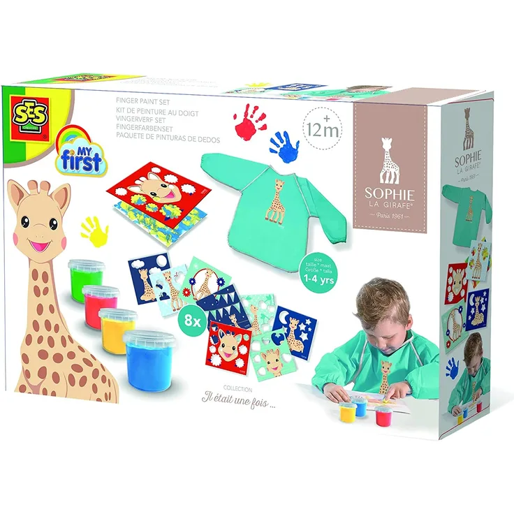 SES Creative 14494 Sophie la Girafe-Fingerfarbenset