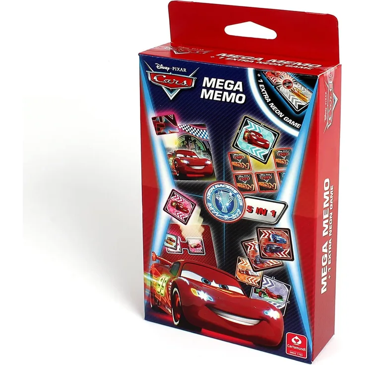 Cartamundi 22500373 - Cars Neon, Mega Memo