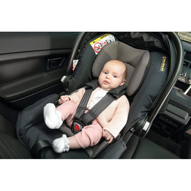 Graco SnugEssentials i-Size Babyschale (Geburt bis 12 Monate ca, 40-75cm), ISOFIX Base kompatibel, Schwarz/Grau – Bild 10