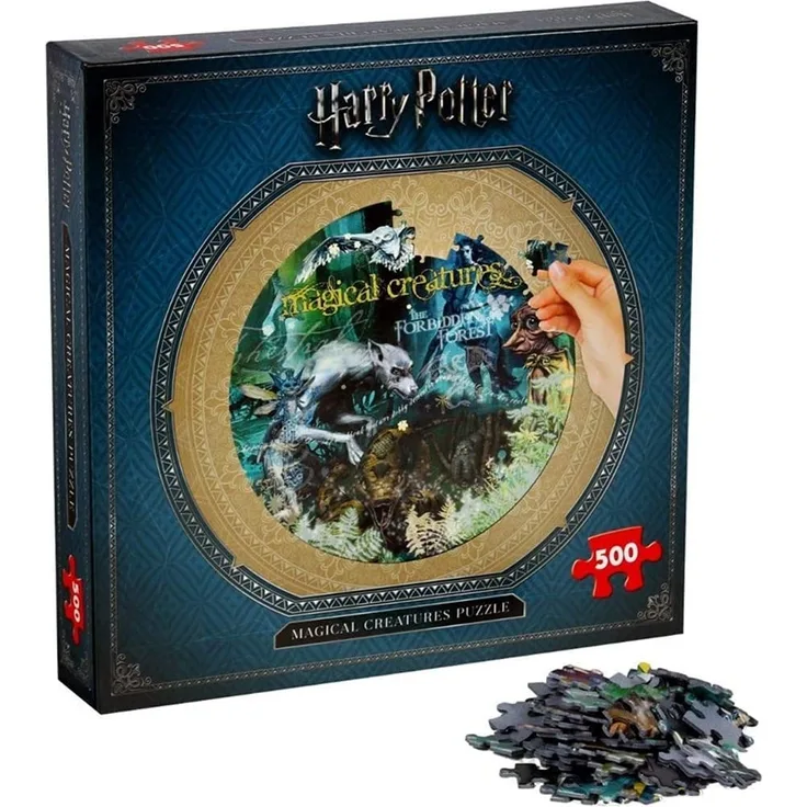 Winning Moves 2473 Zauberhafte Puzzle, Harry Potter Magische Kreaturen, 500 Stück, Einheitsgröße