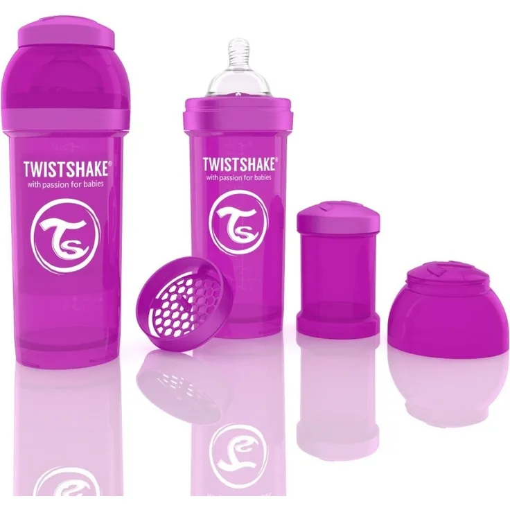 Twistshake 7350083120113 Anti-Colic Babyflasche, Lila, 260 ml, violett