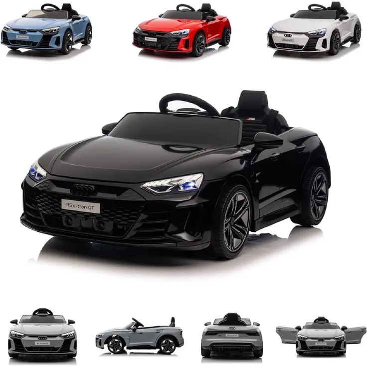 Moni Kinder Elektroauto Audi RS E-Tron 6888, Fernbedienung, EVA-Räder, Mp3, USB schwarz
