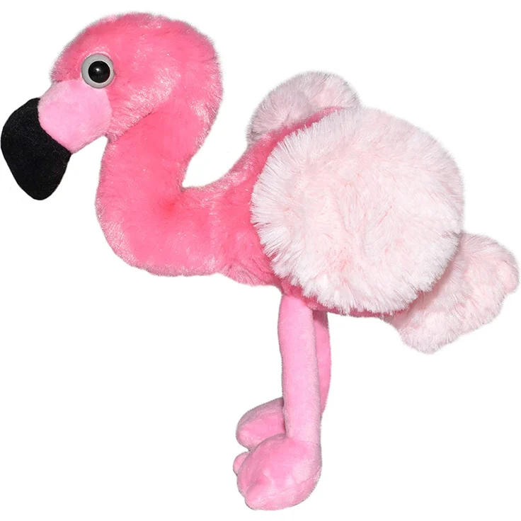Wild Republic Hug'ems Plüschtier, Kuscheltier, Flamingo 18cm – Bild 5
