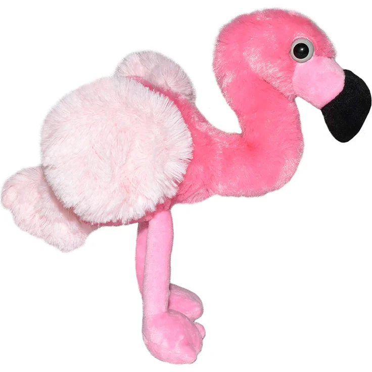 Wild Republic Hug'ems Plüschtier, Kuscheltier, Flamingo 18cm – Bild 4