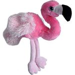 Wild Republic Hug'ems Plüschtier, Kuscheltier, Flamingo 18cm