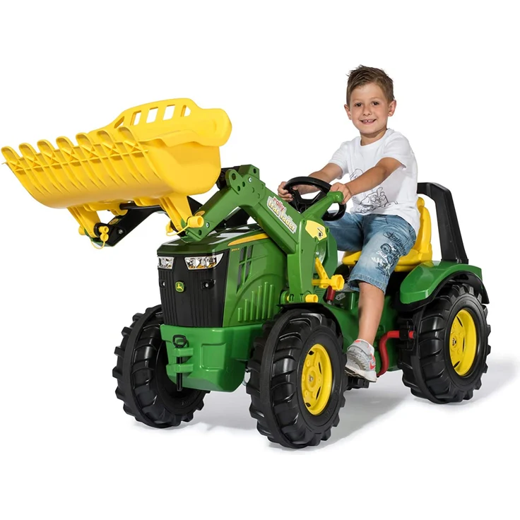Trettraktor rollyX-Trac Premium John Deere 8400R, mit Lader und Bremse – Bild 5
