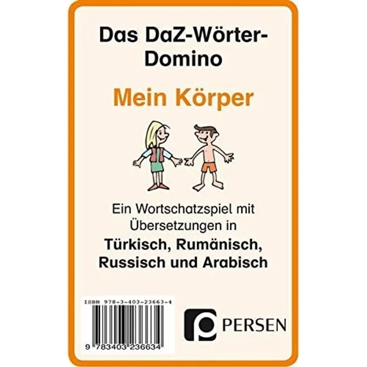 Das DaZ-Wörter-Domino: Mein Körper