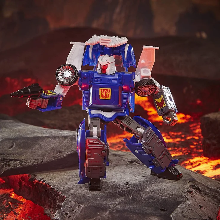Transformers Spielzeug Generations War for Cybertron: Kingdom Deluxe WFC-K26 Autobot Tracks Action-Figur Kinder ab 8 Jahren, 14 cm Multi – Bild 8