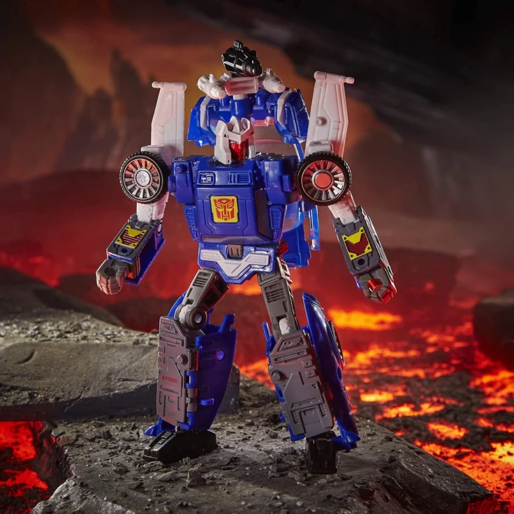 Transformers Spielzeug Generations War for Cybertron: Kingdom Deluxe WFC-K26 Autobot Tracks Action-Figur Kinder ab 8 Jahren, 14 cm Multi – Bild 9